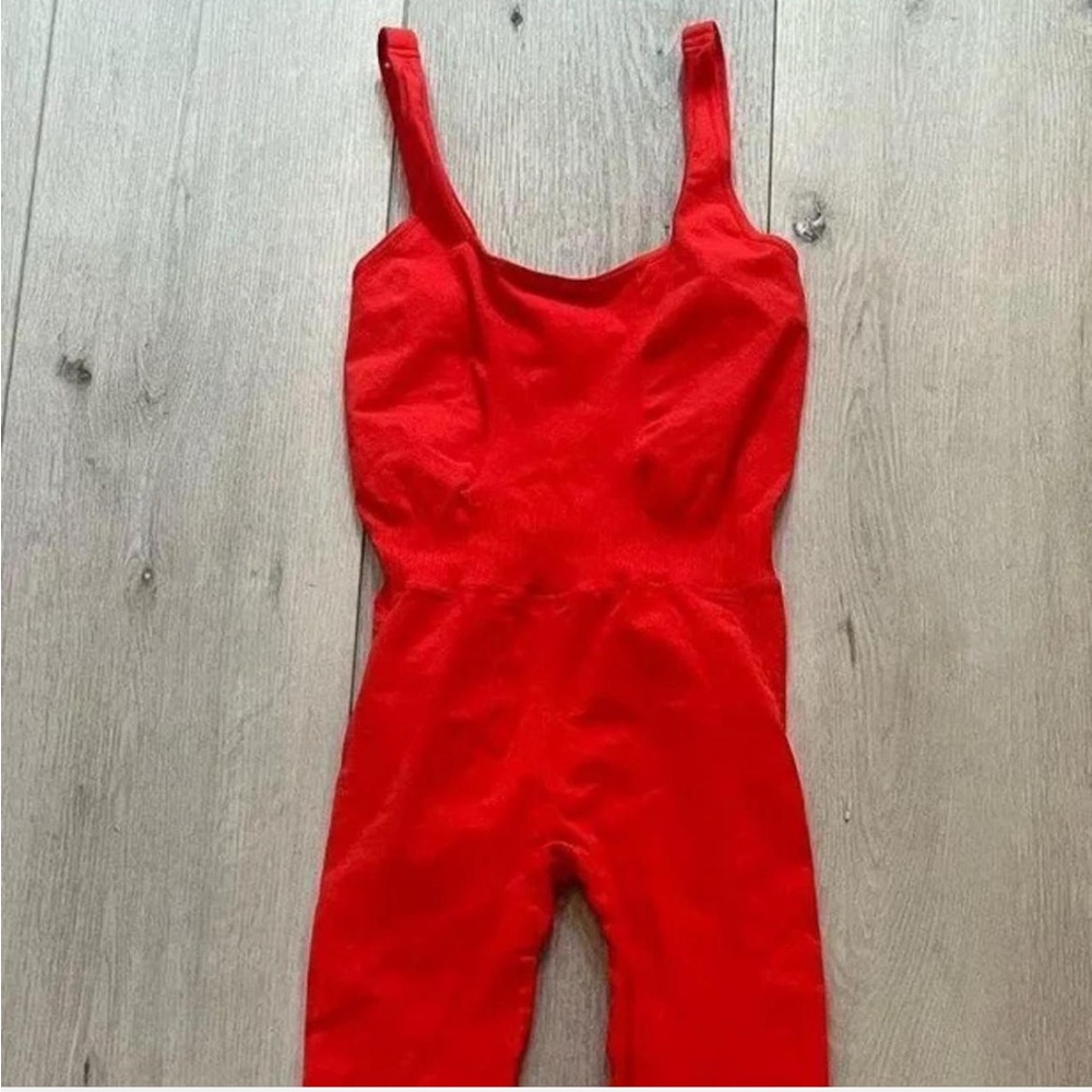 FP Movement Good Karma Red Jumpsuit onesie - Picture 2 of 8